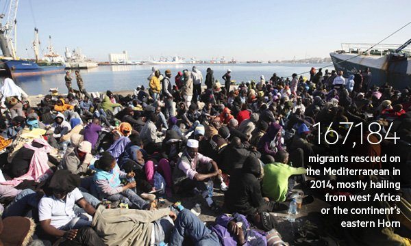 Insecurity about migrants is widespread in a Europe blighted by unemployment and welfare cuts. The UN’s refugee agency, UNHCR, says a record 7,000 Syrian migrants arrived in Macedonia alone on 7 September 2015 and 30,000 were on Greek islands. A Greek minister has said that the island of Lesbos, which sits off the Turkish coast, was “on the verge of an explosion” due to a build-up of 20,000 migrants.