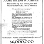 Compendium of Jewish fund raising campaigns; 6,000,000 galore. Click to enlarge.